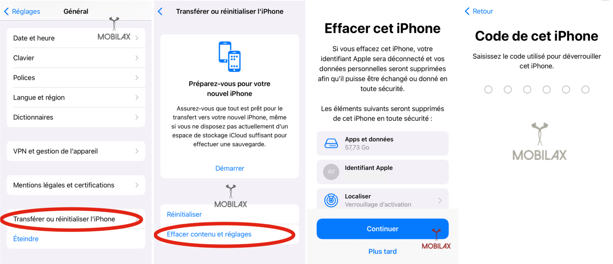 icloud sms supprimé