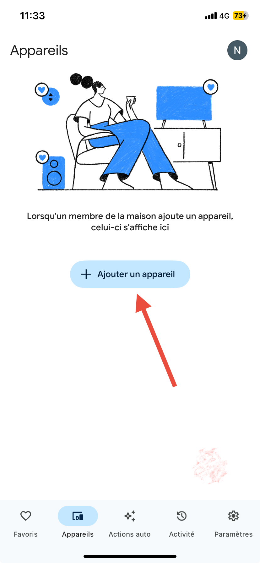 Dans Google Home, cliquez sur « Ajouter un appareil », vous saurez rapidement si le vôtre est compatible.