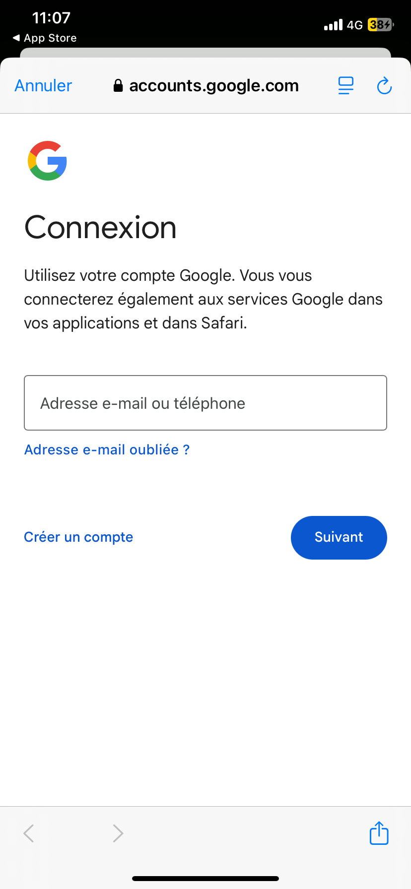 Ouvrez l’application Google Home et connectez-vous à votre compte Google. Si vous n’en possédez pas, créez-le en choisissant un pseudo et un mot de passe.