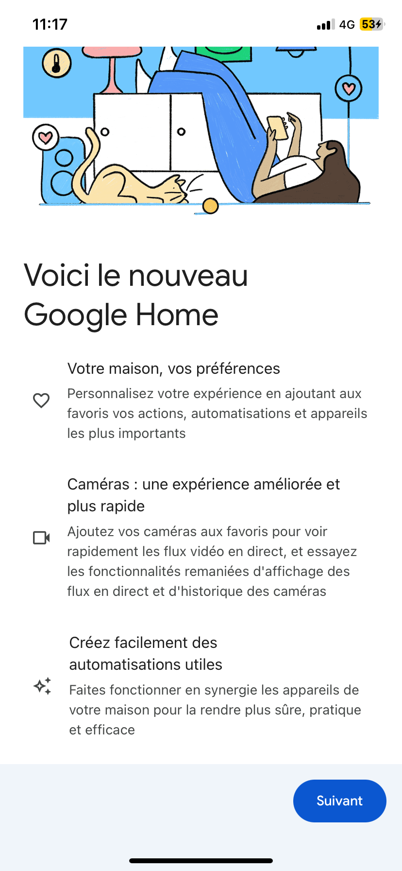 Étape 3 : autorisez l’utilisation du microphone, la localisation et le partage des données.  Les produits les plus récents (lumières, prises, climatisation, chauffage, sécurité, surveillance, divertissements, appareils…) sont compatibles. Ce sont des milliers de références qui sont acceptées.