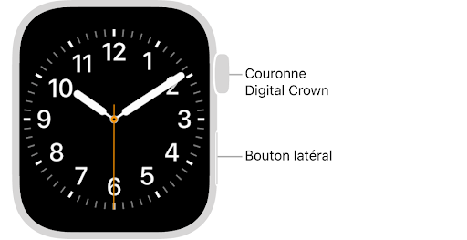 forcer le redémarrage de la montre intelligente Apple Watch